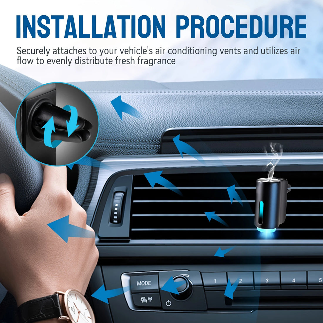 Car Air Purifiers Purifier Humidifier Freshener Essential Diffuser Fragrance Aroma AI Aromatherapy Perfume Oil Ionizer Generator