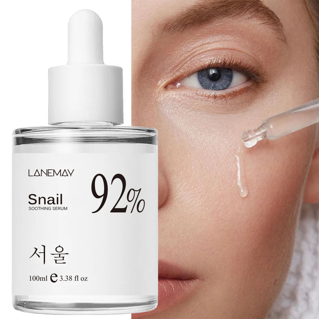 100ml 92% Snail Essence Soothing Face Serum Facial All in One Facial Serum Hydrating and Moisturizing Skin Care 5 sold Halalzen
