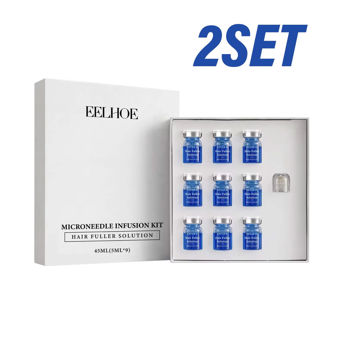 Copper Peptide Microneedle Hair Regrowth System Thicker-Looking, Healthier Hair Solution Scalp Nourishing Serum Scalp Care