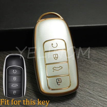 New TPU Car Remote Key Case Cover Protector for Chery Tiggo 8plus Tiggo 8 New 5 Plus 7pro Max Omoda 5 C5 Accessories