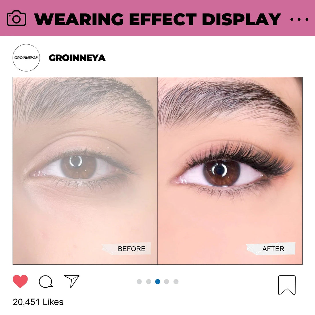 GROINNEYA DIY Lashes Extension Kit Individual Lashes Clusters Faux Mink Eyelash Extension Mix set with Lash Natural Look Makeup Halalzen