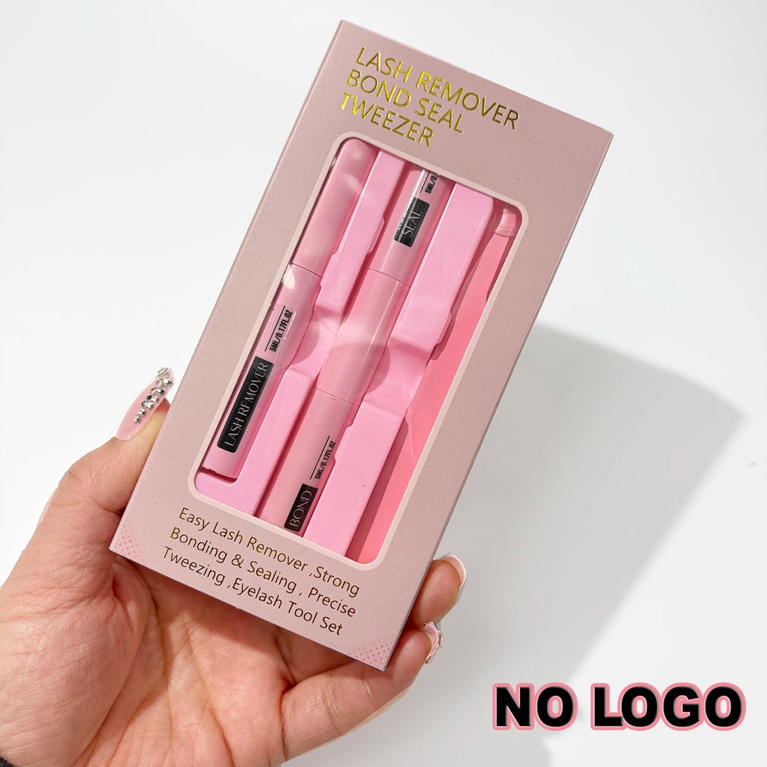 Eyelash Glue Kit 2026 NEW Bond and Seal +Lash Remover + Tweezer Makeup Tool Set Long Lasting Glue for Eyelashes Use at Home Halalzen