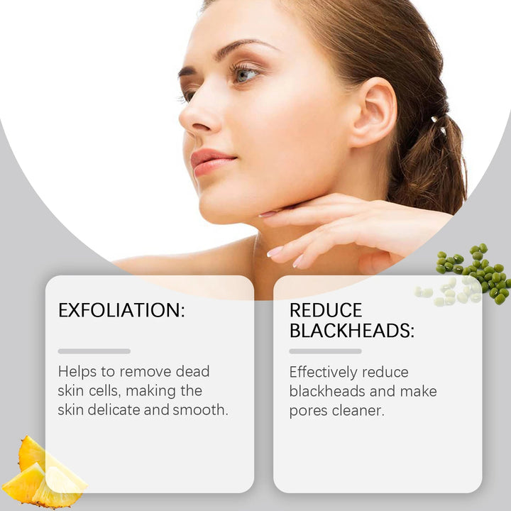 Enzyme Face Wash Powder 75g Gentle Exfoliating Cleanser for Sensitive Skin Removes Dirt Brightens Skin Travel Friendly Formula Halalzen