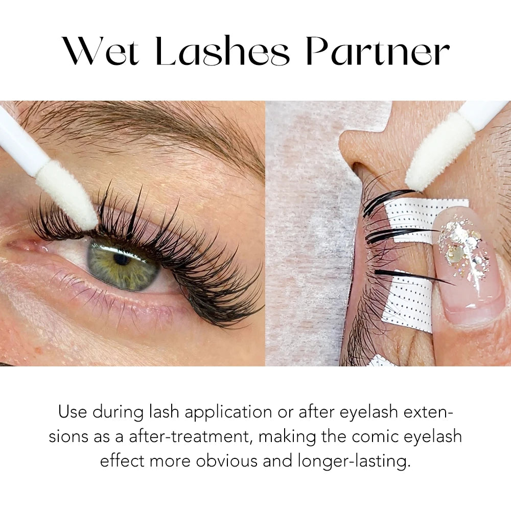 Gollee Comic Lash Styling Sealant 10ml Soft Brush Spike Eyelashes Styling Gel Non-White Residue for Salon Household Makeup Tools