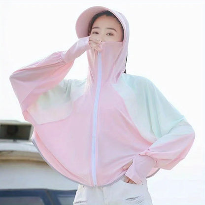 Women's lightweight quick-drying sun protection clothing breathable and windproof beach fishing clothing must be used for daily