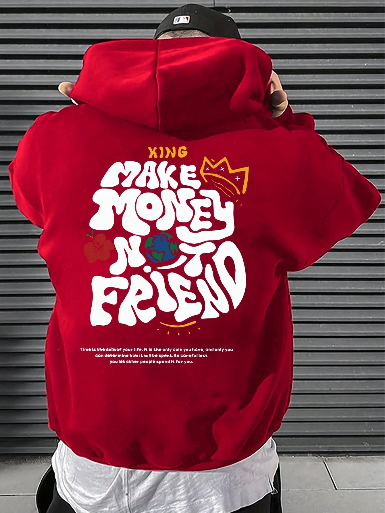 Printed Men's Hoodies Men's Casual Graphics Long Sleeve Hoodies With Kangaroo Pocket Sweatshirts