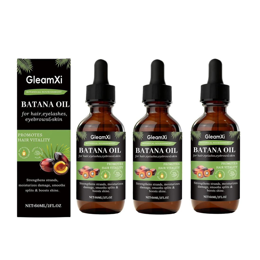 Batana Hair Care Essential Oil Dry Damaged Hair Adds Shine Frizz Control Strengthening Moisturizing Treatment  Scalp Care Oil Halalzen