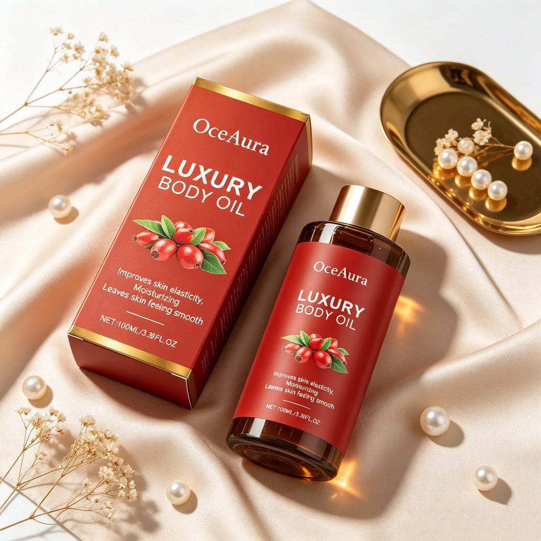 Calendula Firming Body Oil Improve Skin Sagging Antioxidant Reduce Skin Discomfort Relieve Dryness Moisturizing Skin Serum Oil