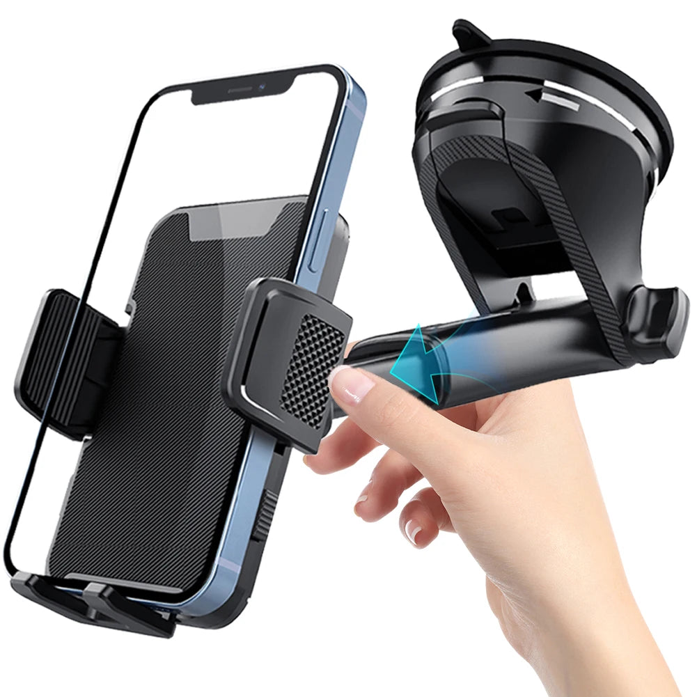 Gravity Sucker Car Phone Holder 360° Rotation Cell Phone Support Universal Windshield Phone Bracket for Cellphones 4.7-7.9Inch
