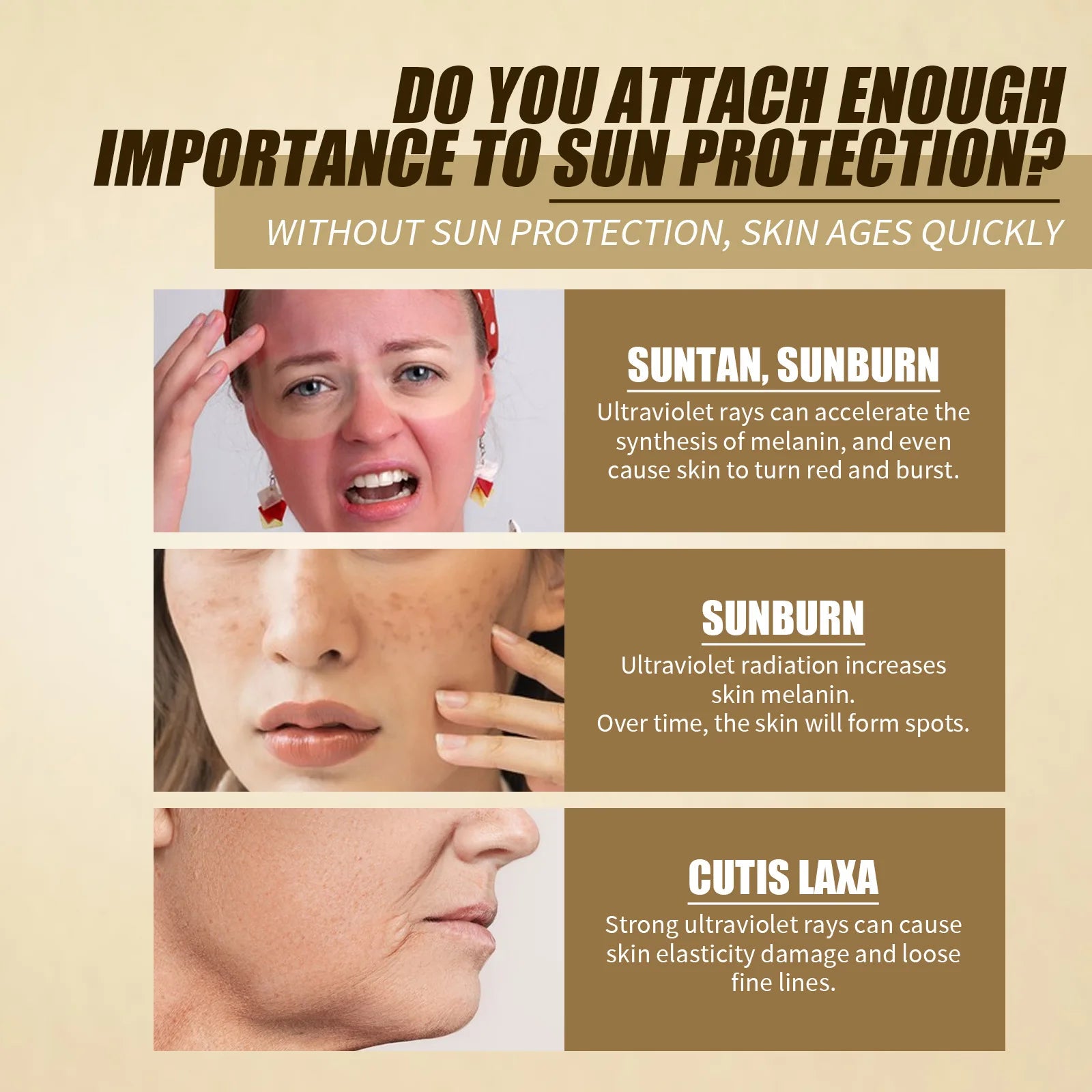 JAYSUING SPF 50+ Rice Probiotic Sunscreen UV Isolation Deep Hydration Antioxidant Sooth Skin Facial Sunscreen Soothing Cream