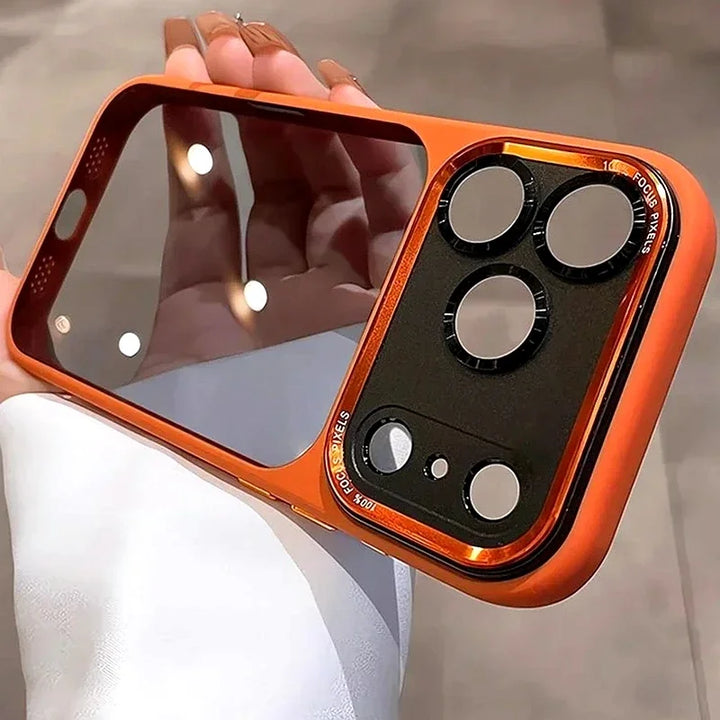 iPhone 11 12 13 14 15 16 17 Pro Max Plus Air için Lüks Şeffaf Telefon Kılıfı, Koruyucu Darbeye Dayanıklı Kenarlıklı Kapak