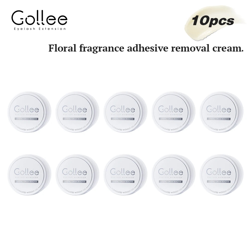 Gollee Eyelash Glue Remover Quick Unloading Adhesive Fragrance of Flowers Professional Cream Remover for Eyeslashes Makeup Tools