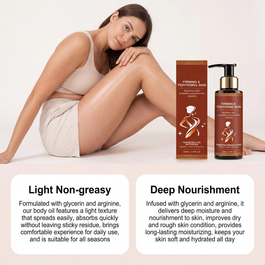 Firming Body Oil Rejuvenating Firming Sagging Skin Anti-Wrinkle Moisturizing Nourish Shaping Body Figure Korean Skin Care