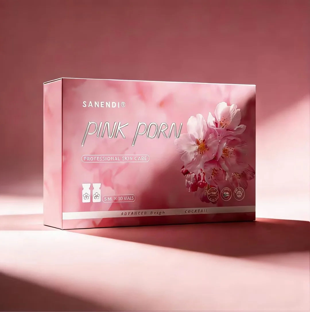 Sanendi PDRN Pink Cocktail Salmon DNA Facial Serum For Dermapen Face Glowing Hyaluronic Acid  Korean Skin Care 5mlX10vials Halalzen