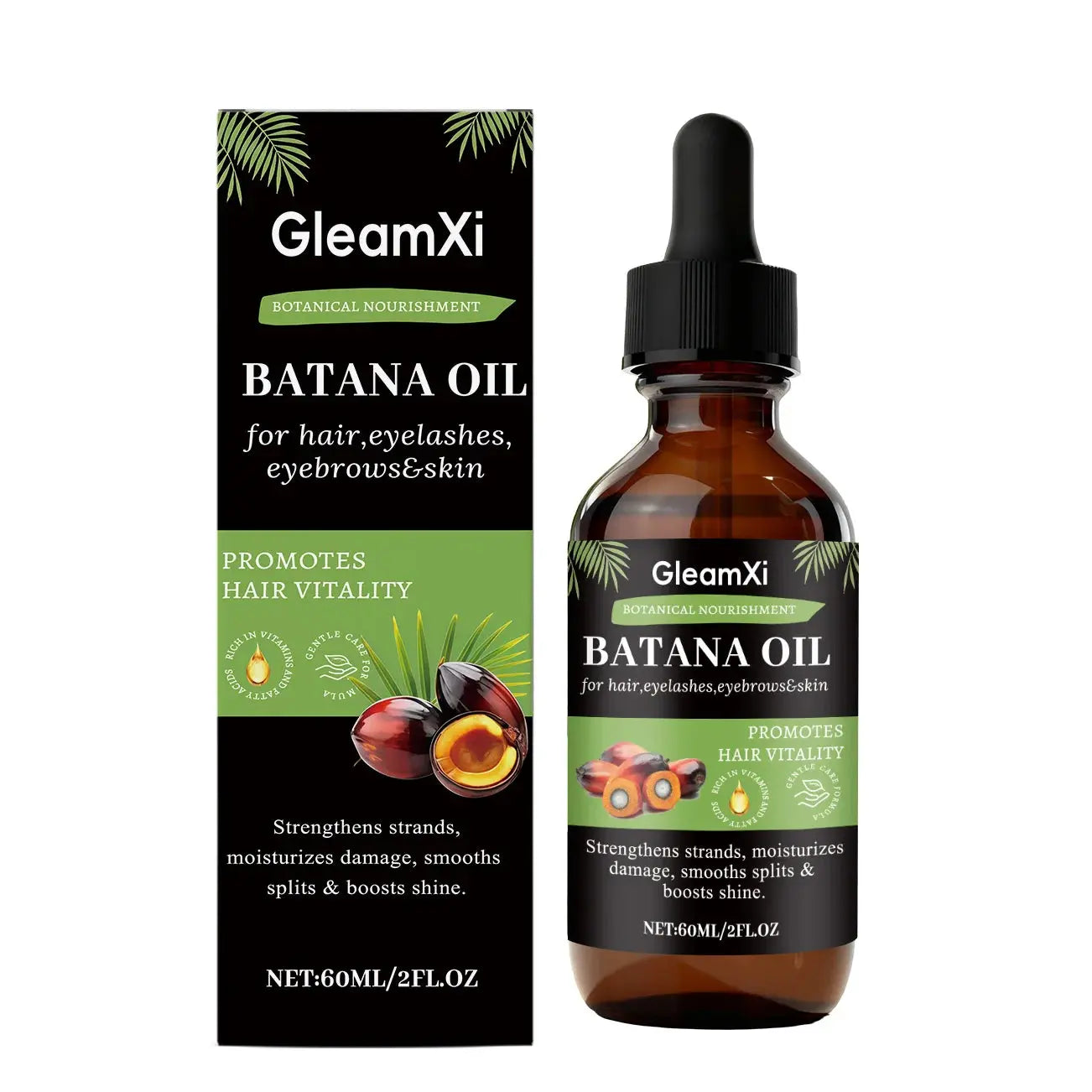 Batana Hair Care Oil - Gentle and Smooth, Nourishes Hair, Volumizing Hair Care Oil Halalzen