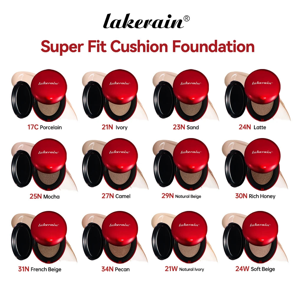 Sunscreen Cushion Foundation Fit Cushion Foundation Full Coverage Waterproof Long-lasting Concealer Long-lasting Korean Makeup