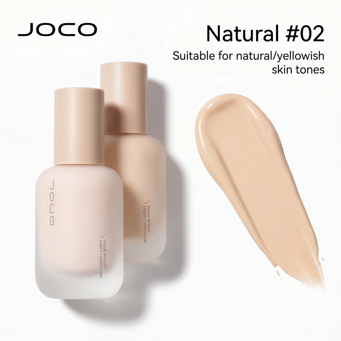 Joco Hydrating Foundation Smooth Long Lasting Waterproof Sweatproof Create Sheer Cream Skin