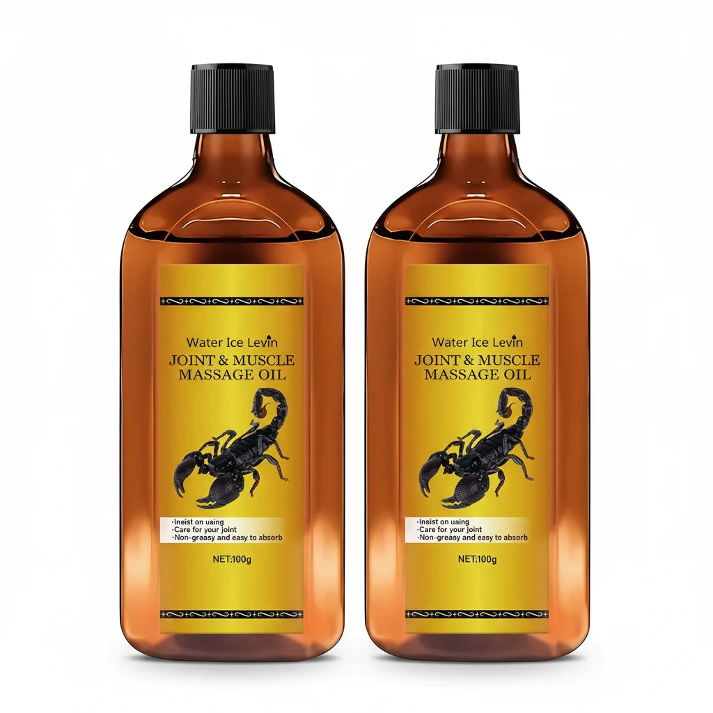 Water Ice Levin Advanced Joint & Muscle Massage Oil - Quick Absorbing, Ultra Lightweight Formula for Total Body Comfort..100G