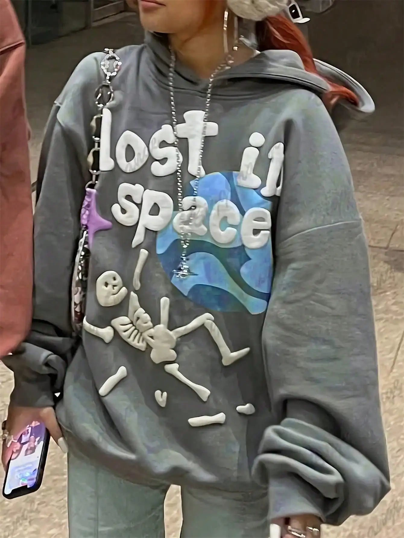 Europe and America Fall Casual Hoodies Street Style Oversized women Clothing y2k clothes Club outfits for 2025