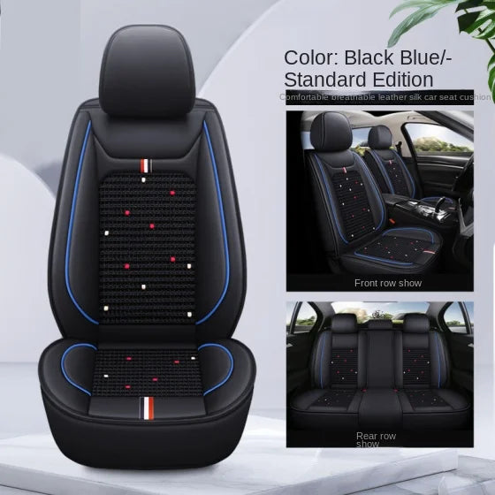 FOR Nissan Frontier car seat cover, fully covered with PU leather ice silk splicing, soft, comfortable and wear-resistant