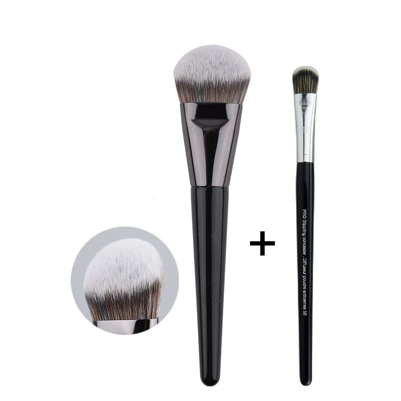 LOYBJ Professional Foundation Brush 47 Broom Head Liquid Foundation Shadow Concealer Brushes Women Face Base Makeup Beauty Tools Halalzen