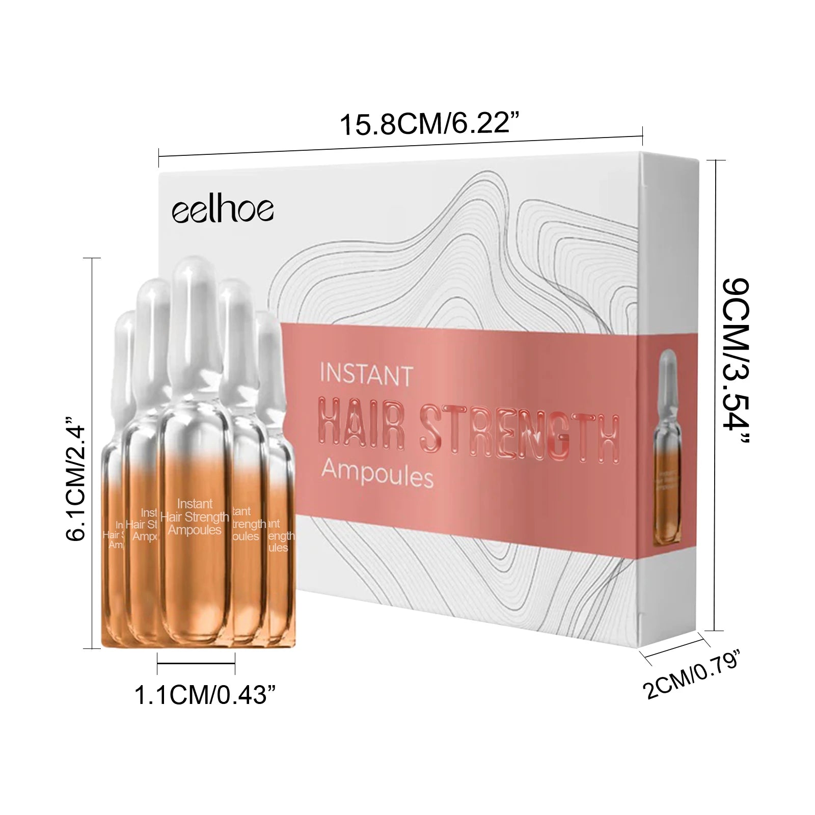 Hair Growth Ampoules Regrowth Anti Hair Loss Repair Split End Dry Damaged Hair Essential Oil Nourishing Scalp Portable Hair Care