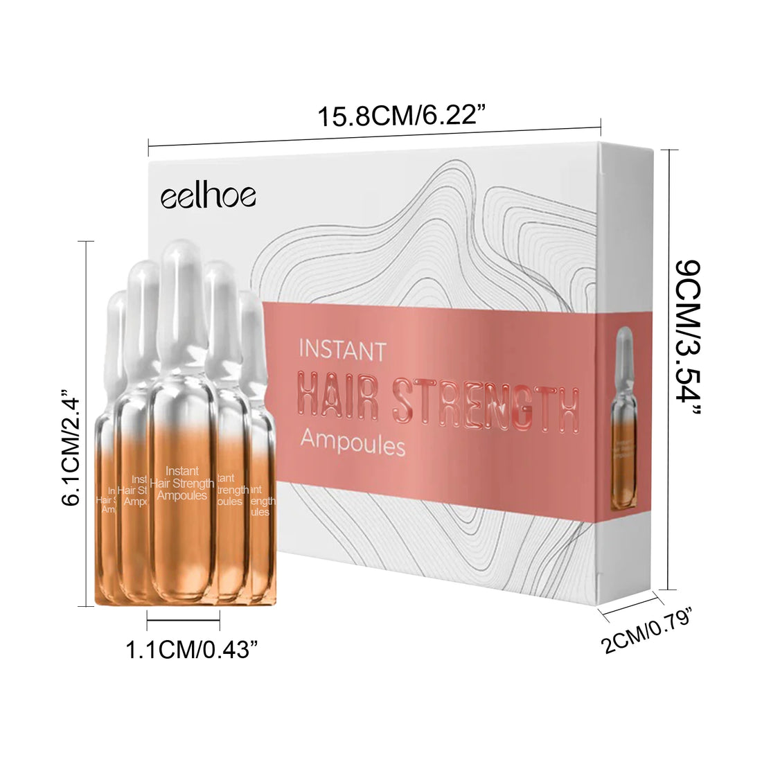Hair Growth Ampoules Regrowth Anti Hair Loss Repair Split End Dry Damaged Hair Essential Oil Nourishing Scalp Portable Hair Care