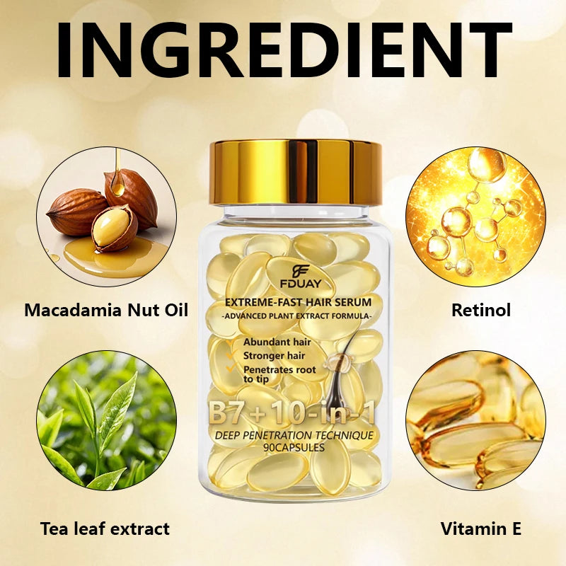 Rich in Plant Extracts and Vitamin B7, the Hair Care Serum Capsules Can Nourish Your Hair and Strengthen Fragile Strands,
