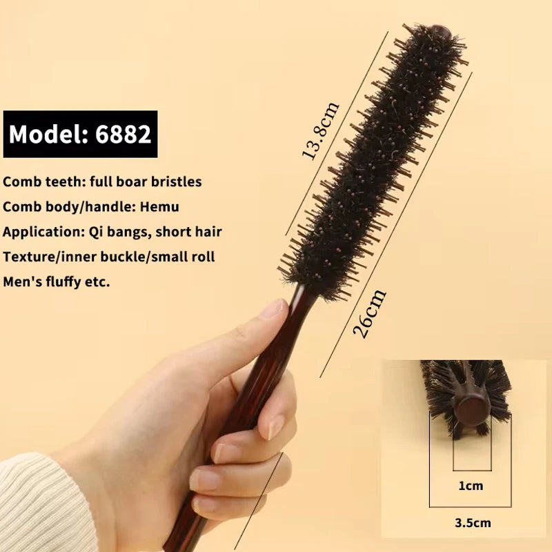 1pc professional anti-static curly hair comb bristle curling brush hair styling hair curling comb Special for real hair wigs Halalzen