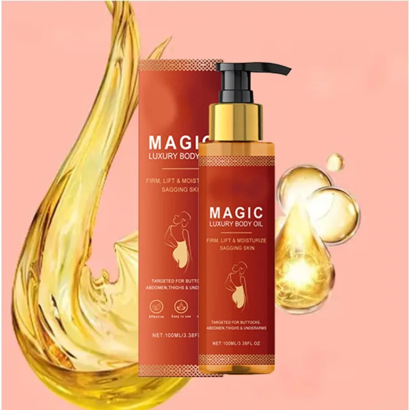 100ml Magic Luxury Body Oil Deeply Moisturizing Dry Skin Tightening Elastic Chest Thighs Rejuvenating Repairing Nourishing Oil
