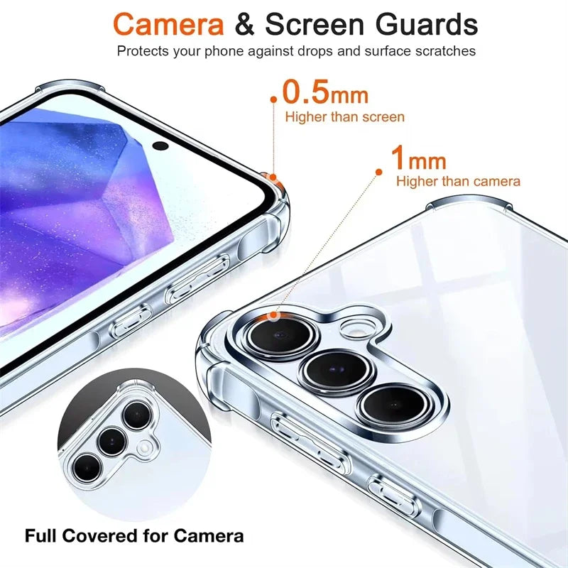 Shockproof Case For Samsung Galaxy A55 A54 5G A15 A35 A25 A34 A14 A24 A33 A53 A13 A32 A73 A52 A12 A16 A56 A36 A26 Phone Cover