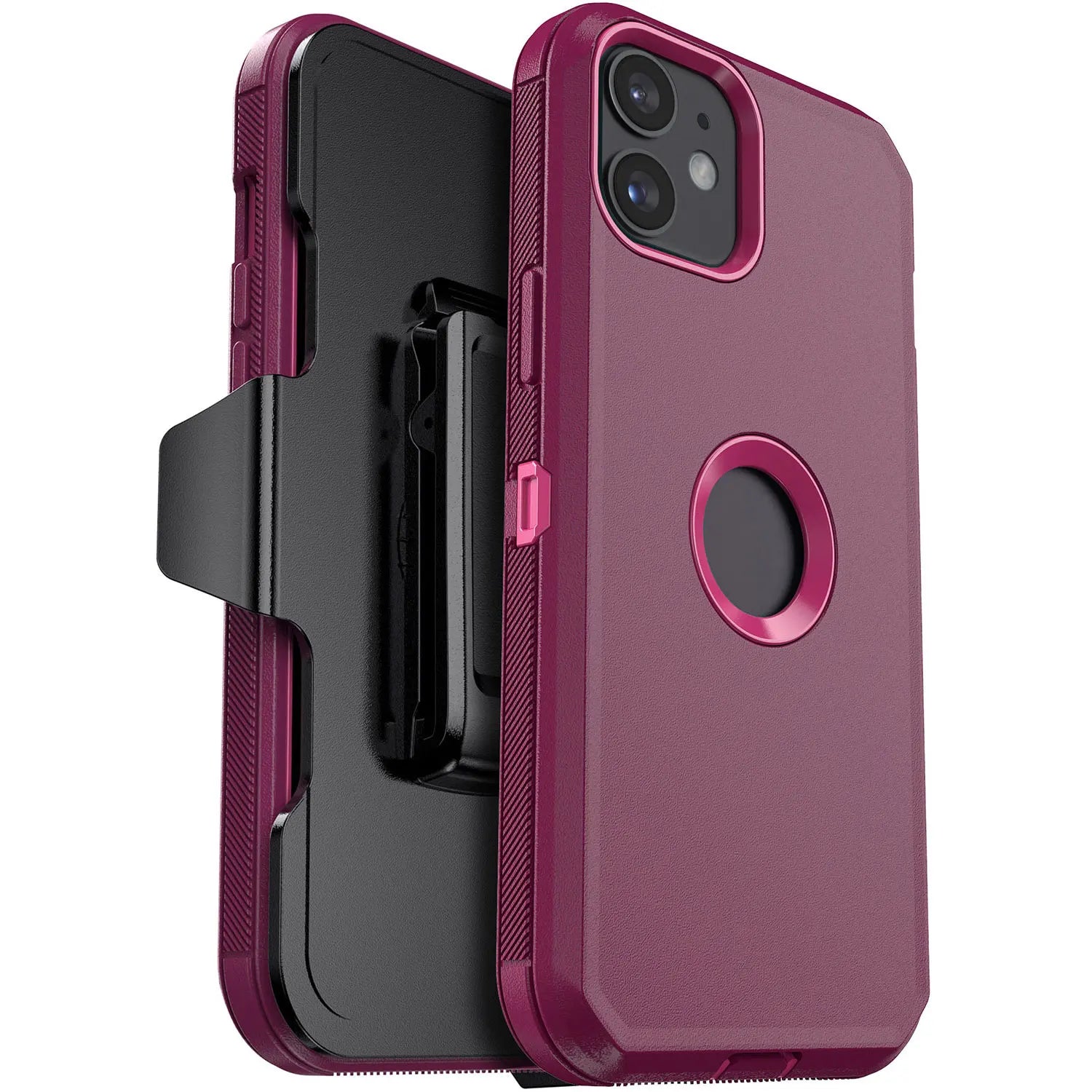 For iPhone 11/11 Pro/11 Pro Max Shockproof Phone Case Rugged Hybrid Heavy Duty Soft Protective Cover With Belt Clip