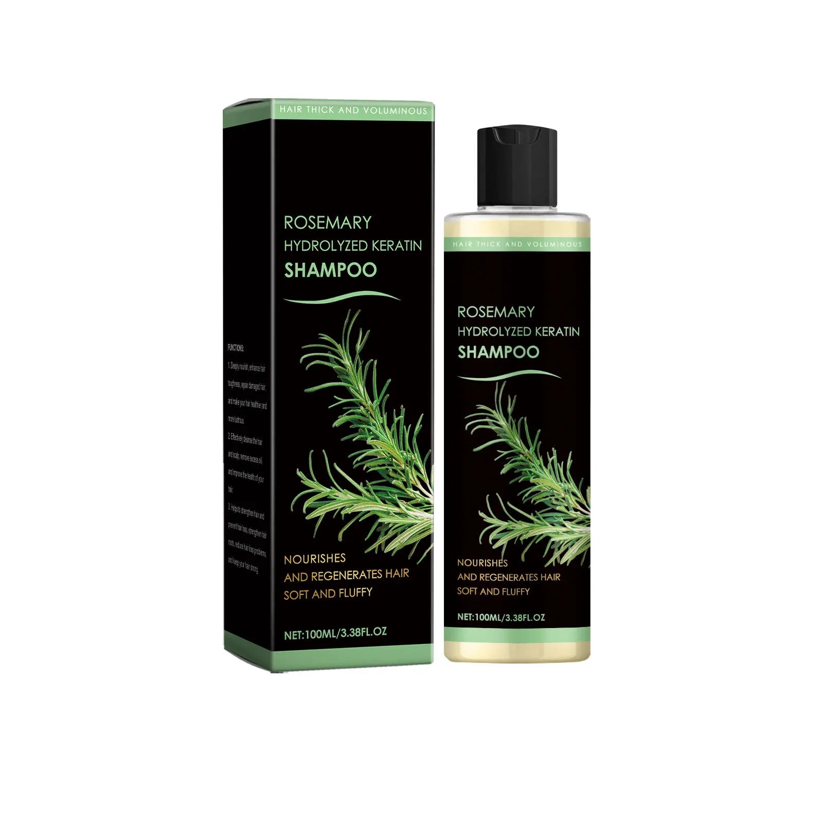 Rosemary Natural Shampoo Hair Thickness Loss Deep Nourishing Scalp Care Strengthen Repair Damaged Oil Control For Men Women Halalzen