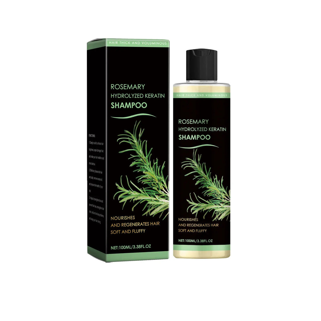 Rosemary Natural Shampoo Hair Thickness Loss Deep Nourishing Scalp Care Strengthen Repair Damaged Oil Control For Men Women Halalzen