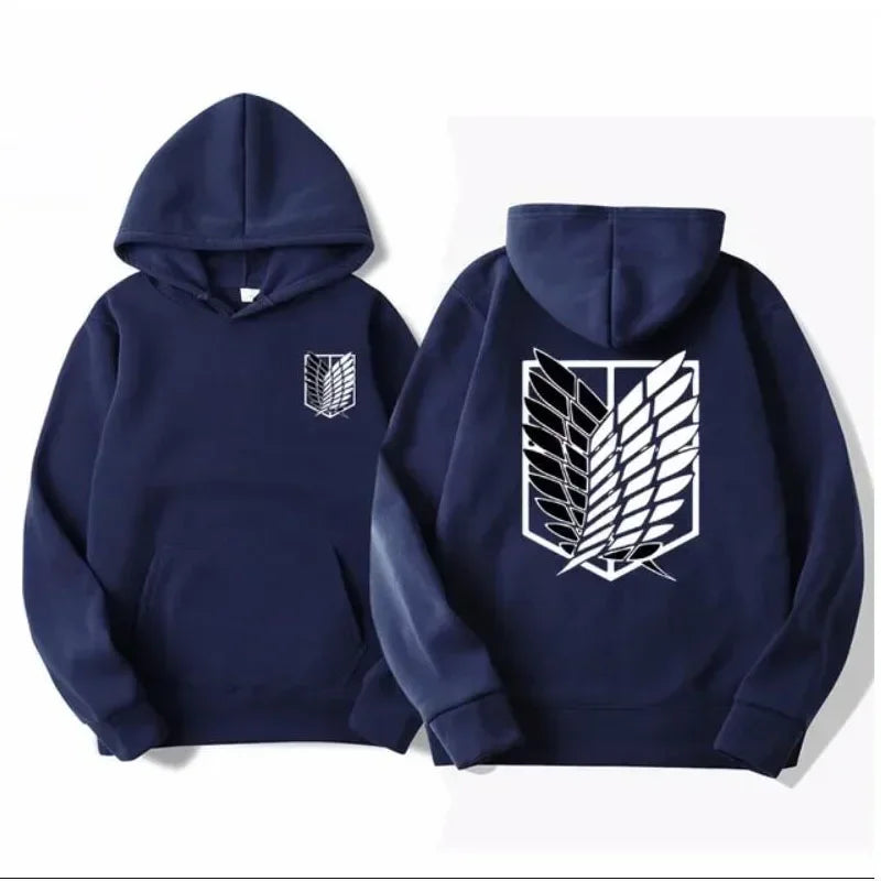 Attack on Titan Men's Hoodie Anime Hoodies Men Women Streetwear Pullover Harajuku Shingeki No Kyojin Hoodies Sweatshirt Clothes