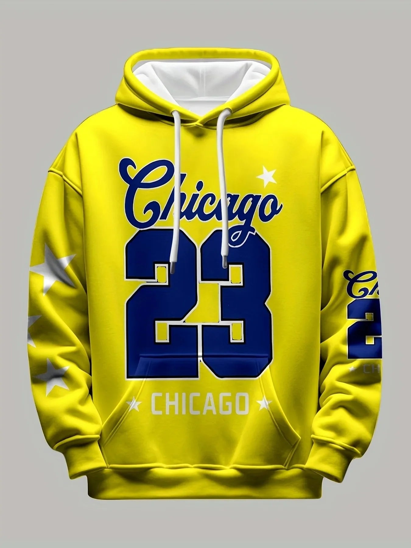 Men's hooded sweatshirt autumn/winter men's Chicago 23 pattern hoodie men's unisex pullover hip-hop style women's hoodie top