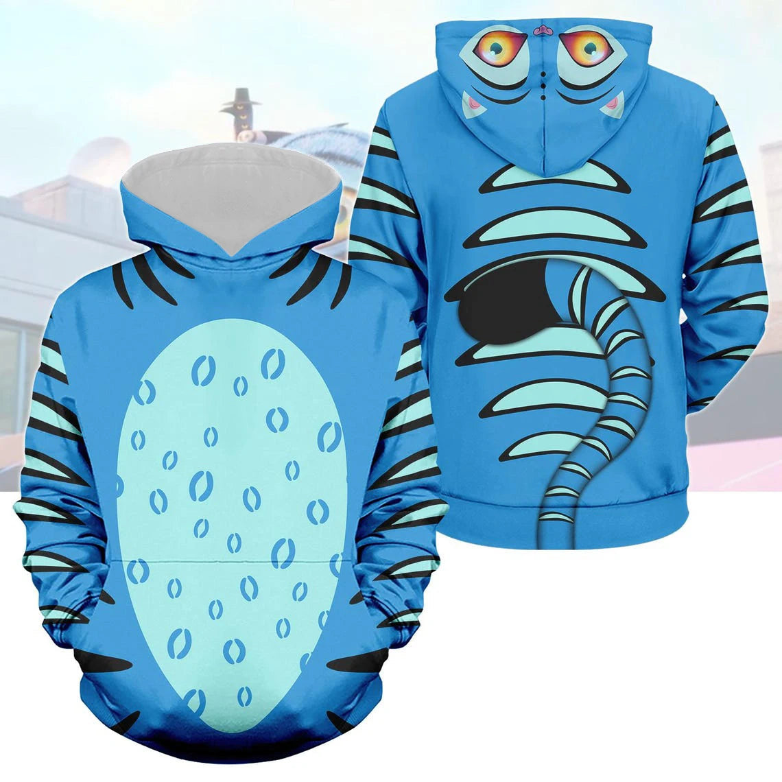 Women's Derpy Printed Hoodie for Autumn Winter KPop Demon Hunters Inspired Cozy Pullover for Daily Wear & Street Style Outings HALALZEN