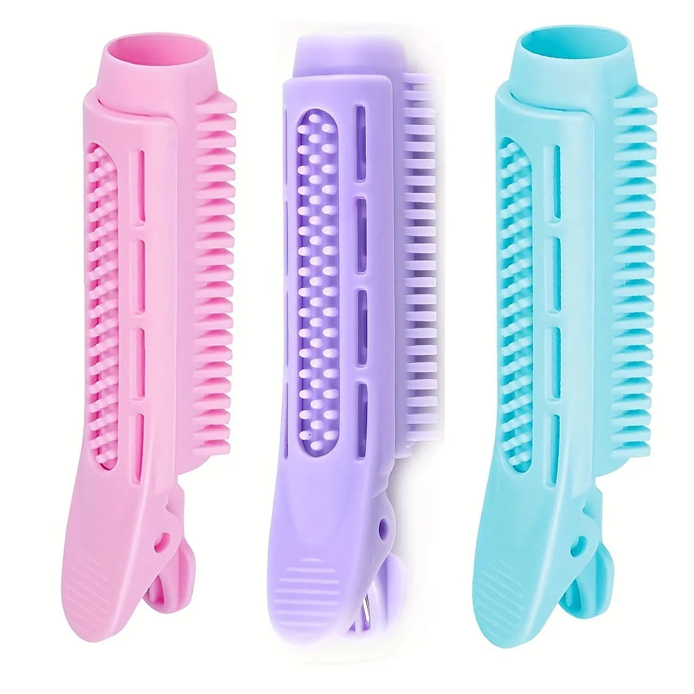 3/6/9 PCS Hair Curlers Spiral Curls Styling, Volumizing Curlers Root Clips, Fluffy Lazy Grip Curl Rods, No Heat Styling Tool