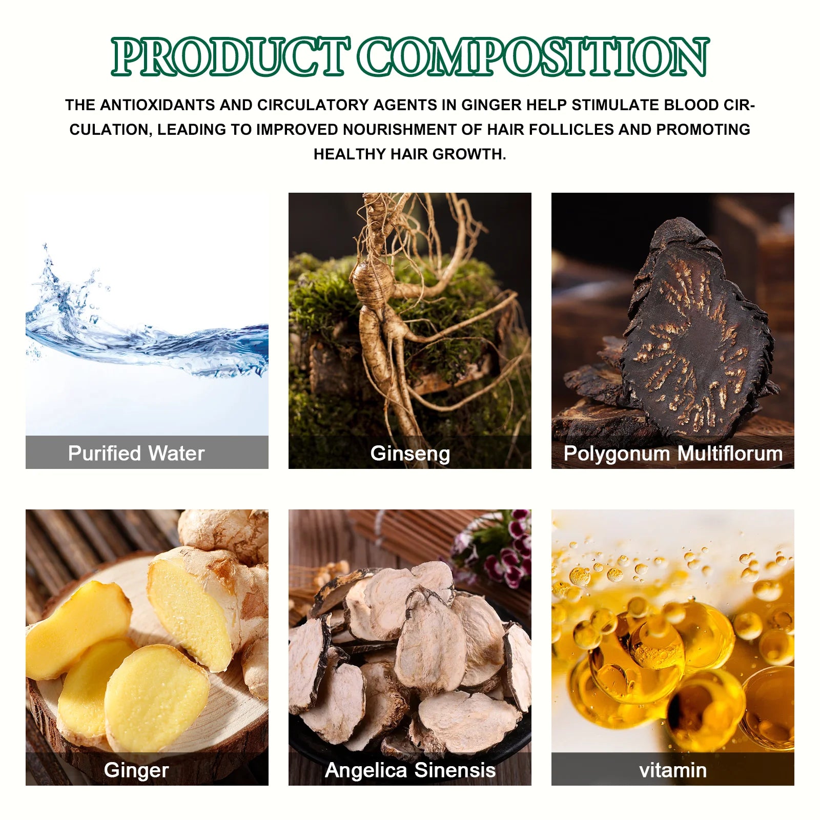Hair Growth Essence Oil Anti Hair Loss Prevent Baldness Treatment Fast Nourish Scalp Ginger Hair Growth Oil Hair Care