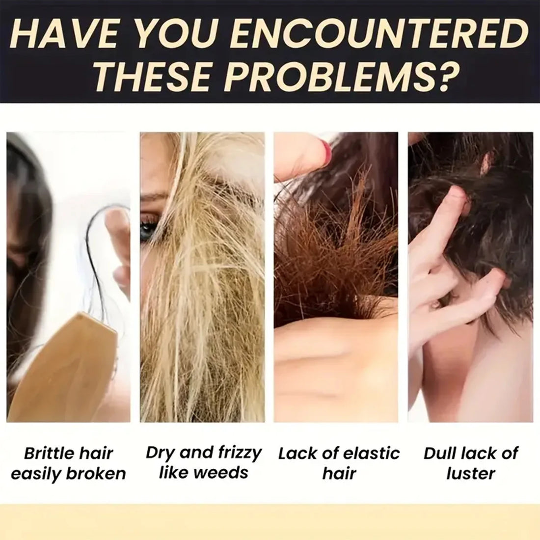 Keratin Leave-In Conditioner, Biotin & Collagen-Infused, Deeply Moisturizes Damaged Hair for Soft, Shiny Texture & Hair Charm