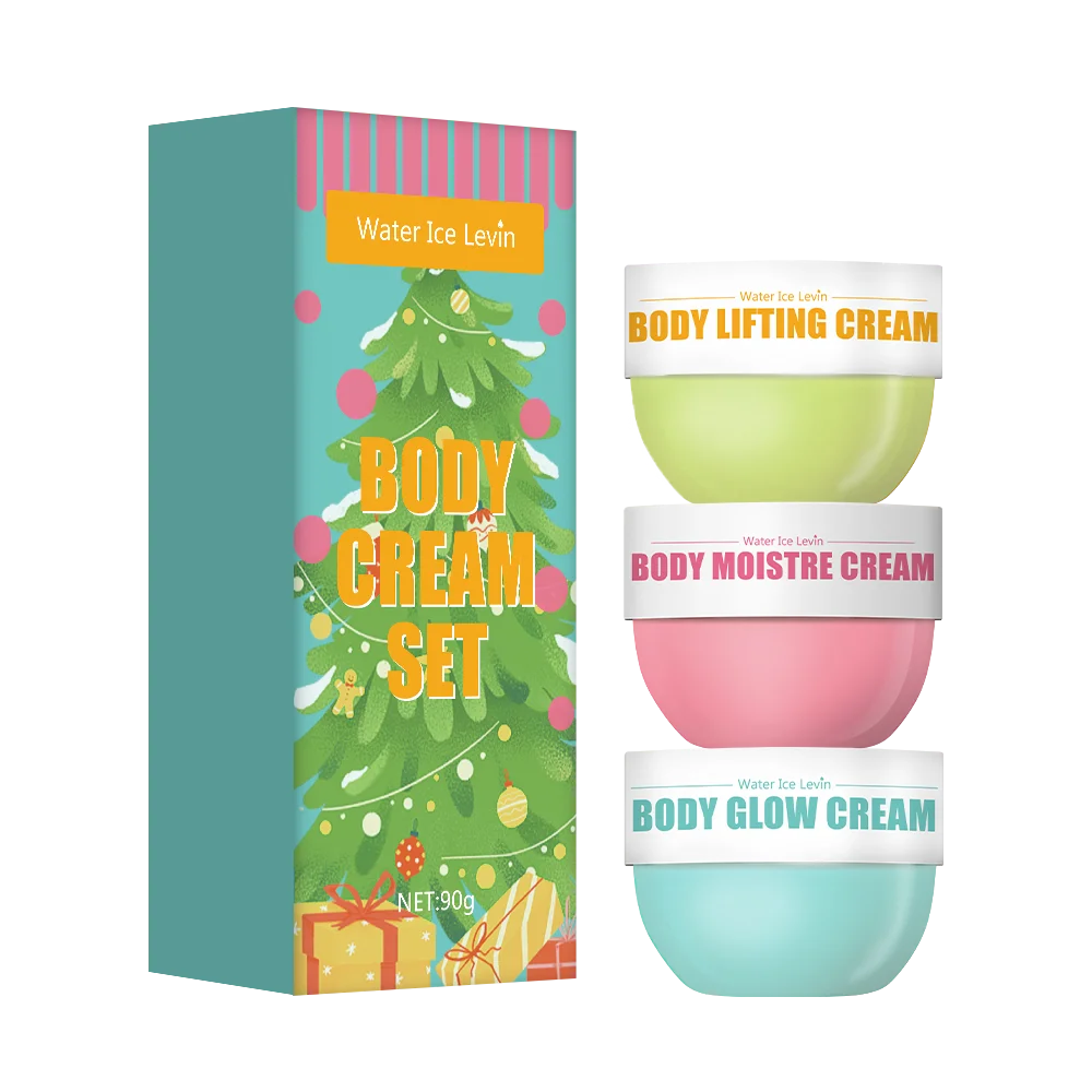 New 3-piece skin care set, body glow cream, firming body cream, body moisturizer for firming and lifting body skin