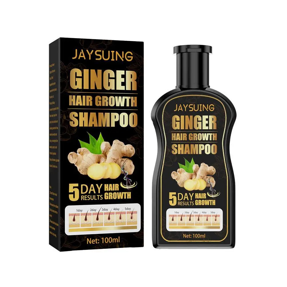 Ginger Shampoo Nourishing Strengthen Hair Root Itching Relief Soothing Scalp Moisturize Repair Hair Anti Frizzy Hair Shampoo