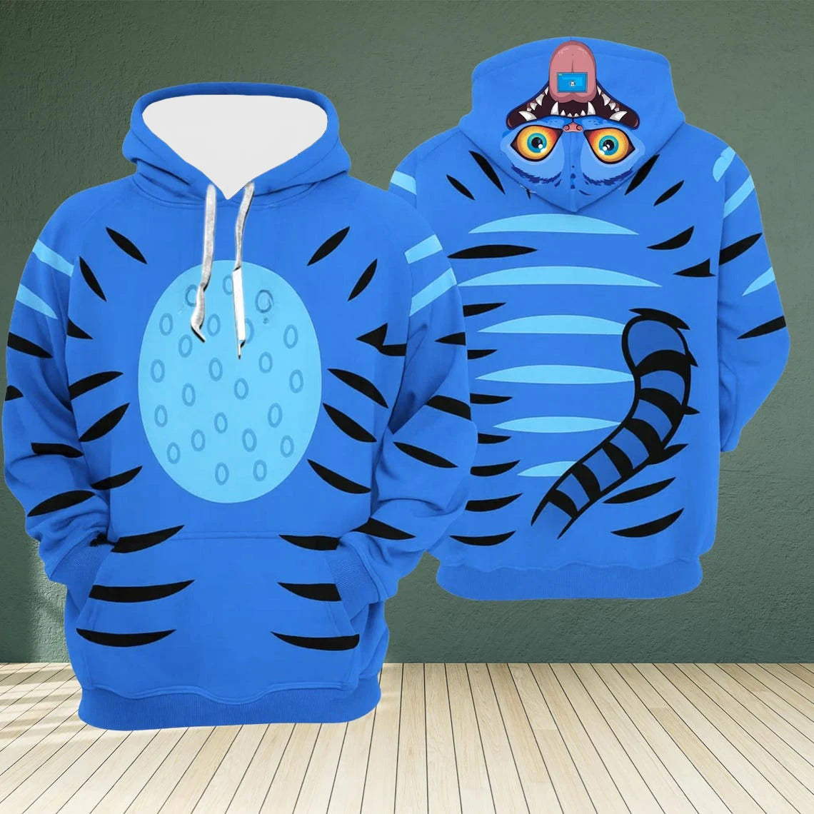 Women's Derpy Printed Hoodie for Autumn Winter KPop Demon Hunters Inspired Cozy Pullover for Daily Wear & Street Style Outings HALALZEN