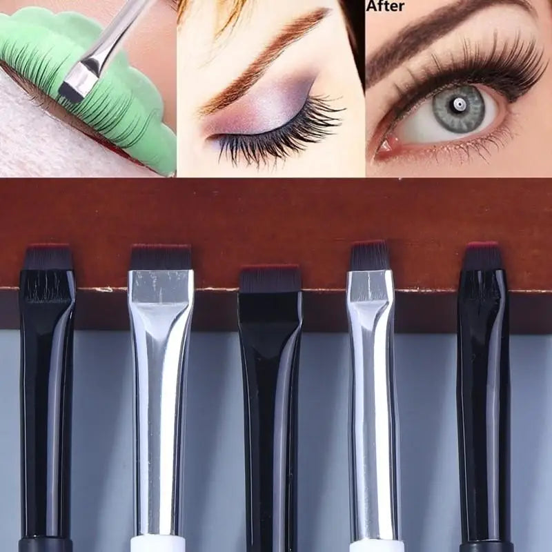 1 Pc Flat Head Lash Perm Brush Professional Eyelash Lamination Lifting Separating Styling Tool For Extensions Halalzen