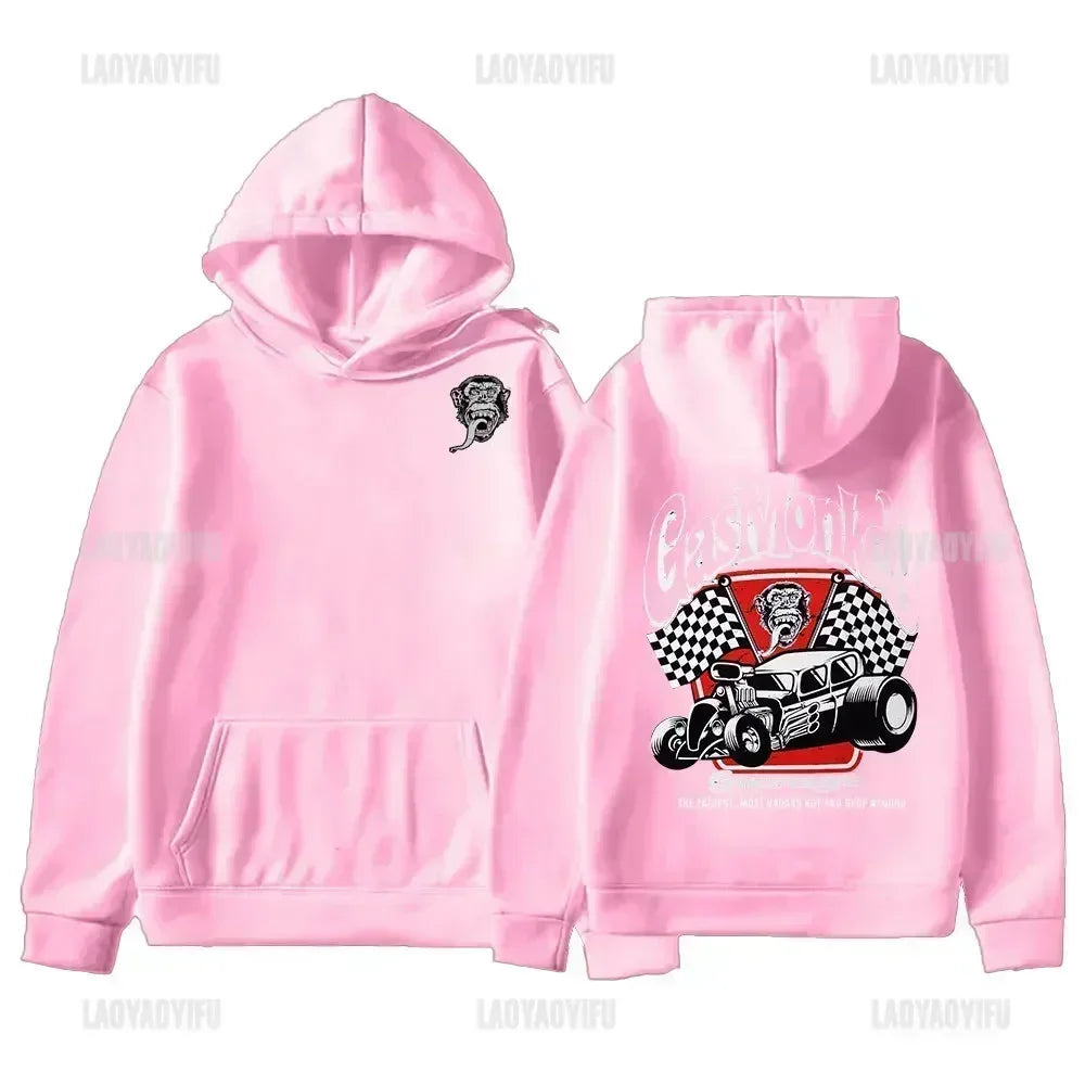 Amazing New Gas Monkeys Garage Autumn Winter Casual Loose Long Sleeve Essential Double-sided Gas Monkeys Garage Male Hoody