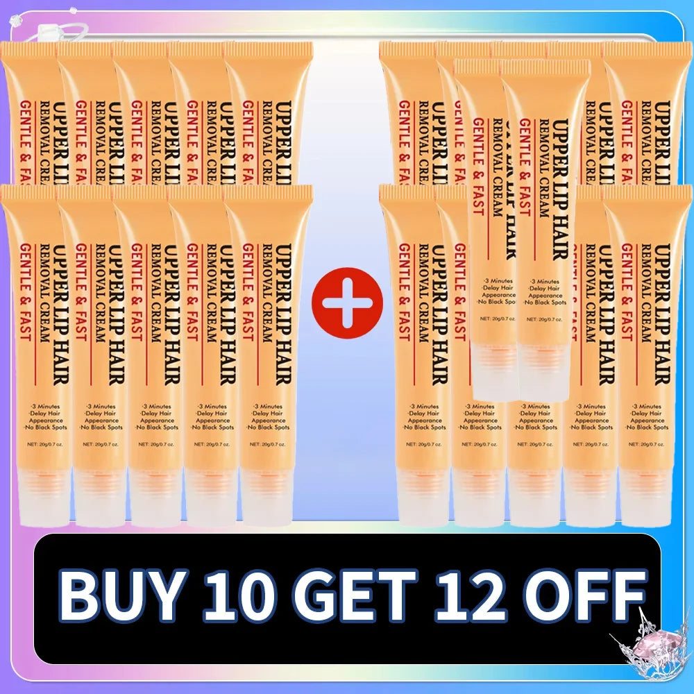 3 Minutes Fast Hair Removal Cream Painless Hair Growth Inhibitor Lip Face Arm Armpit Leg Permanent Depilatory for Men Women Care HALALZEN