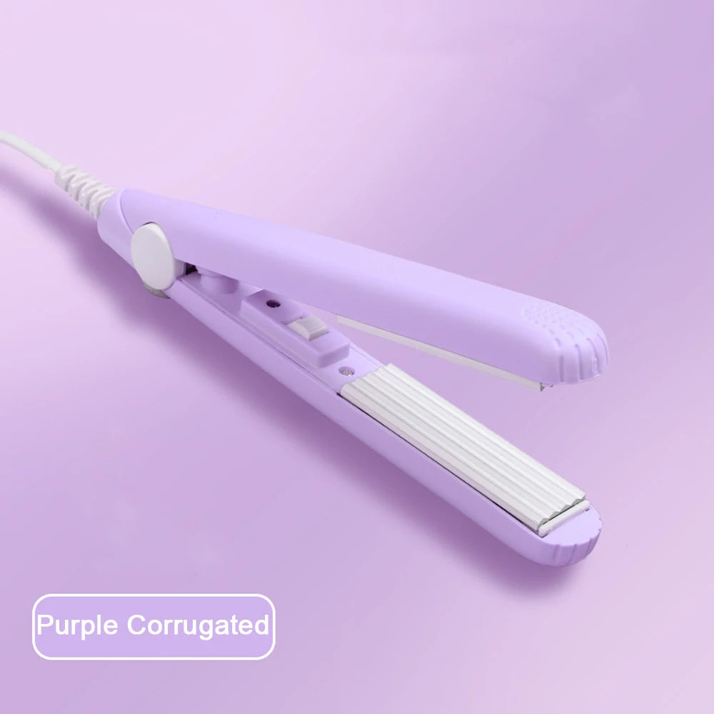 New Mini Hair Curler Portable Curling Iron Ceramic Corrugate Dry Wet Volume Fluffy Curls Hair Styling Appliances  Dropshipping Halalzen