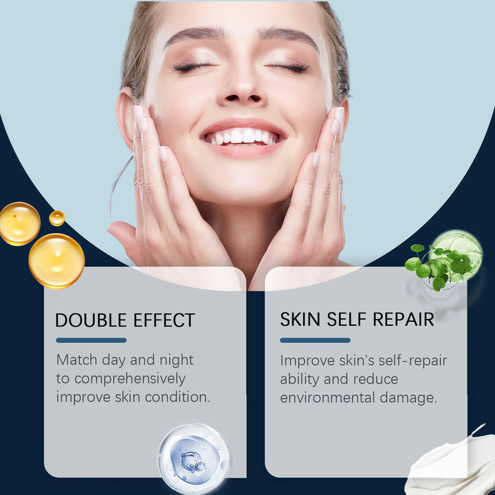 Nourishing Face Cream Evening Day Hydrating Double Moisturizing Firming Remove Dark Spots Dullness Brighten Repair Skin Cream