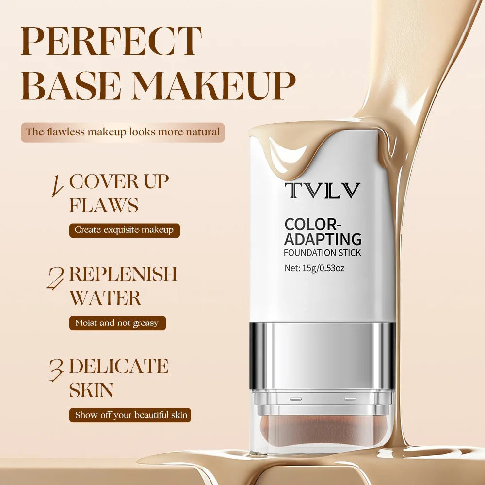 TVLV Color Changing Foundation Smooth Lightweight Hydrating Long Lasting Non-Fading Makeup Halalzen