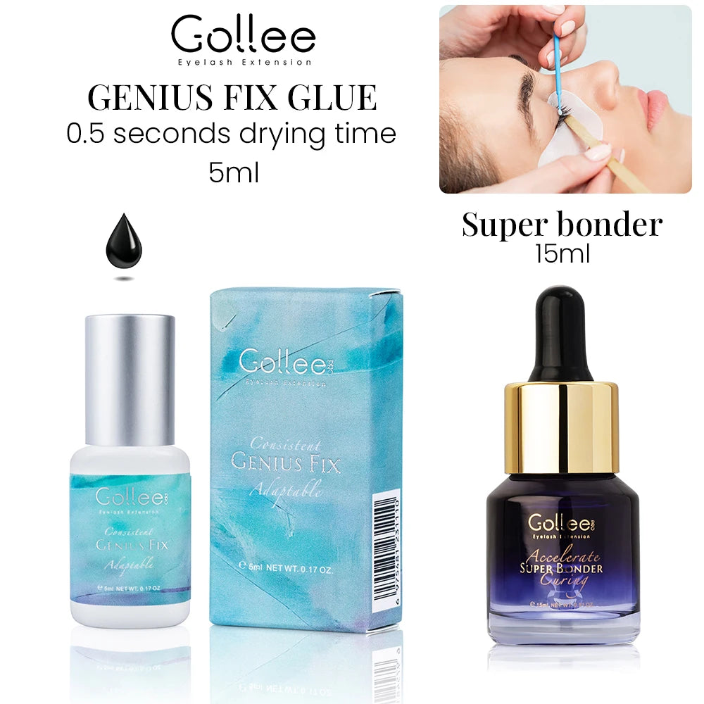Gollee 1-2s Fast Drying Lash Glue Eyelash Extension Waterproof 6-8 Weeks Long Lasting Adhesive Profession Super Glue Makeup Tool